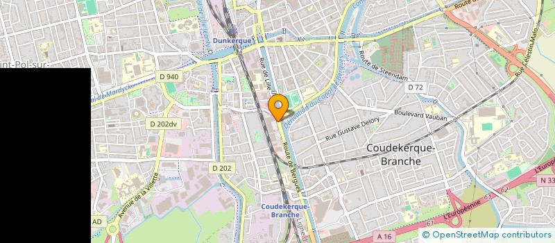 localisation de l'entreprise DK PUB  COUDEKERQUE-BRANCHE