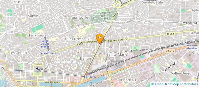 localisation de l'entreprise DK RENO à LE HAVRE