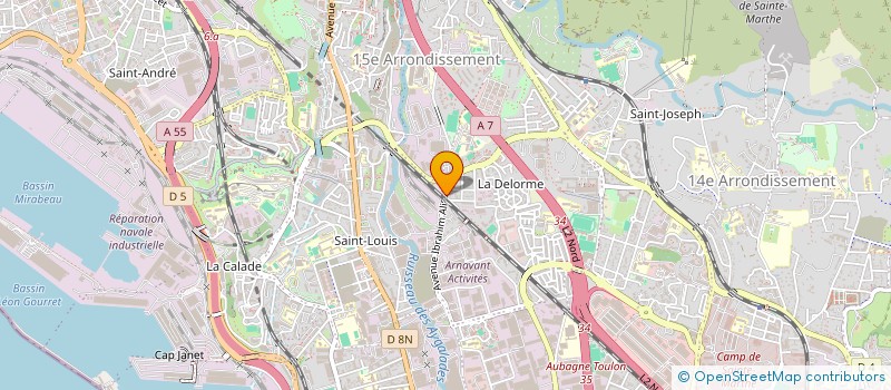 localisation de l'entreprise DK STOCK à MARSEILLE 15EME