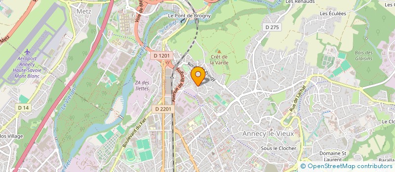 localisation de l'entreprise DK TRADE à ANNECY