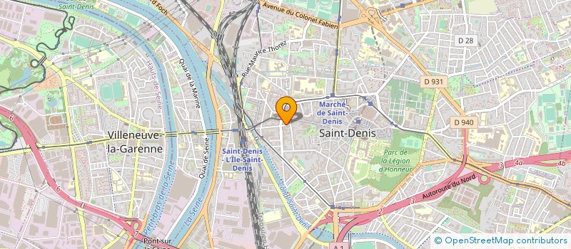 localisation de l'entreprise DK TRANSPORTS à SAINT-DENIS