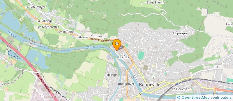 localisation de l'entreprise DK74  BONNEVILLE