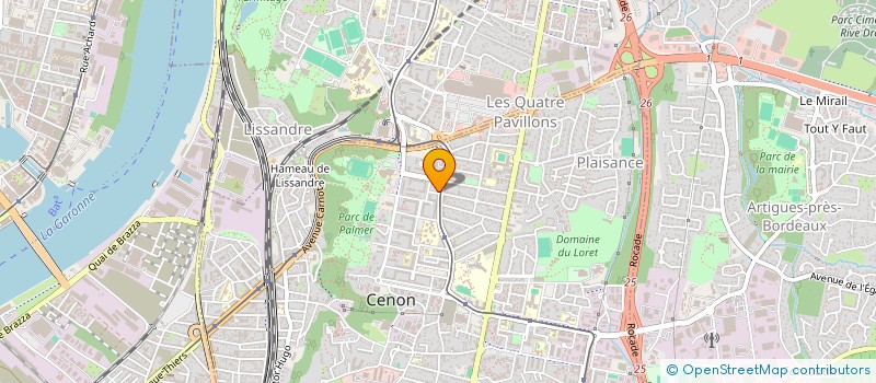 localisation de l'entreprise DKA à CENON
