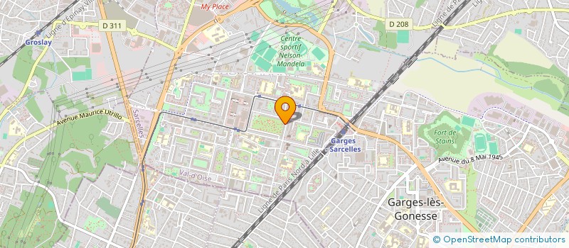 localisation de l'entreprise DKA  SARCELLES