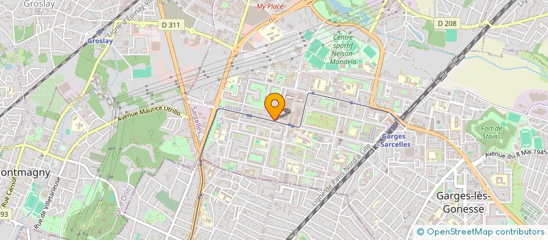 localisation de l'entreprise DKAR à SARCELLES