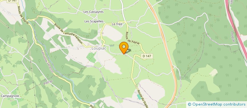 localisation de l'entreprise DKBJ  LOUPIAC