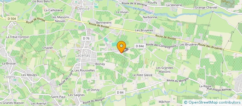 localisation de l'entreprise DKCE  LACENAS