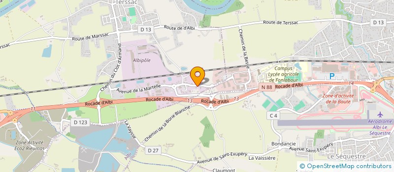 localisation de l'entreprise DKF MOTORS 81  TERSSAC