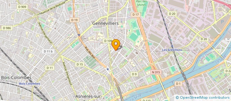 localisation de l'entreprise DKFE VENDING  GENNEVILLIERS