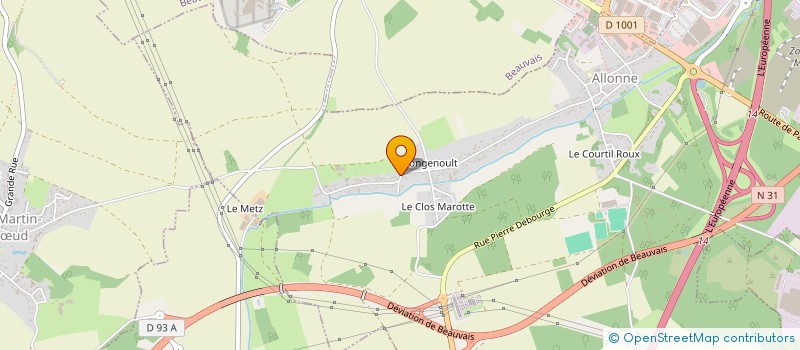 localisation de l'entreprise DKG  ALLONNE