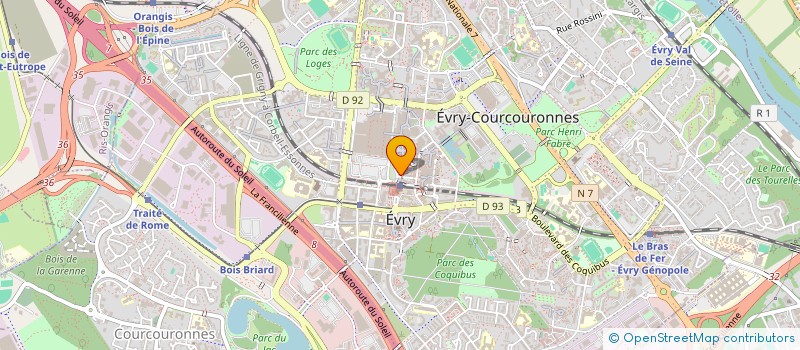 localisation de l'entreprise DKH EVRY  EVRY-COURCOURONNES