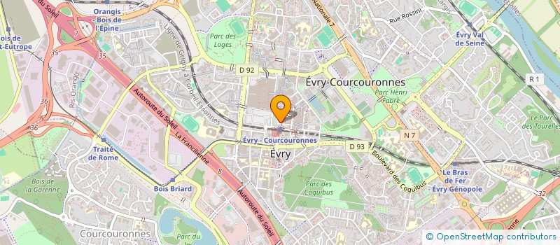 localisation de l'entreprise DKH IMMO  EVRY-COURCOURONNES