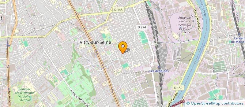 localisation de l'entreprise DKJM ENERGIE à VITRY-SUR-SEINE
