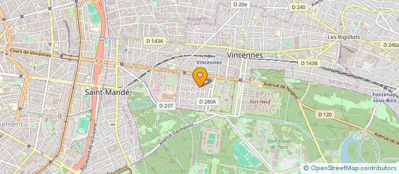 localisation de l'entreprise DKL IMMOBILIER à VINCENNES