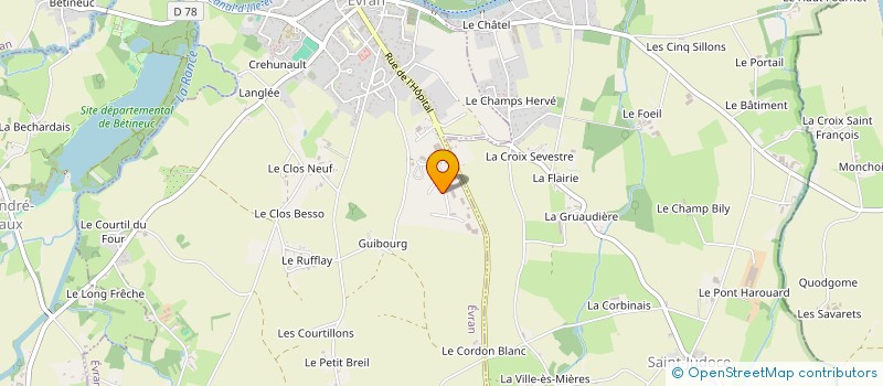 localisation de l'entreprise DKM à EVRAN