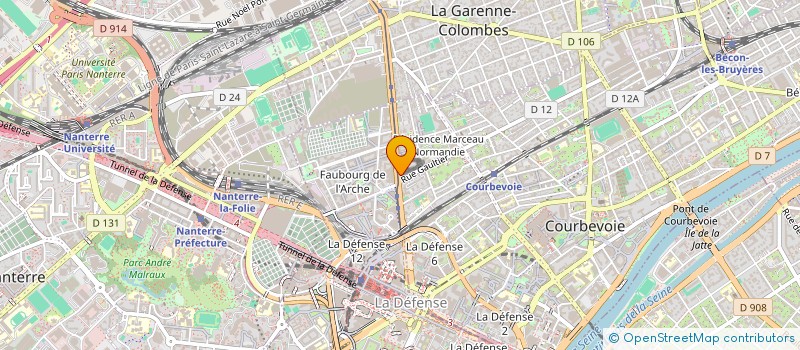 localisation de l'entreprise DKM BAT à COURBEVOIE