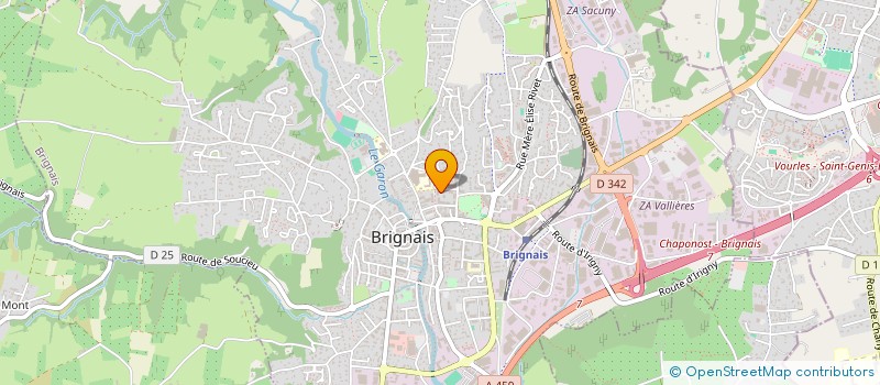 localisation de l'entreprise DKM TRANSPORT à BRIGNAIS