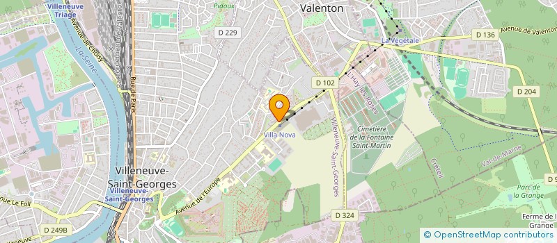 localisation de l'entreprise DKN BAT  VILLENEUVE-SAINT-GEORGES