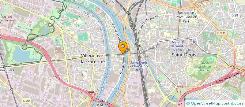 localisation de l'entreprise DKN TRANSPORTS  L'ILE-SAINT-DENIS