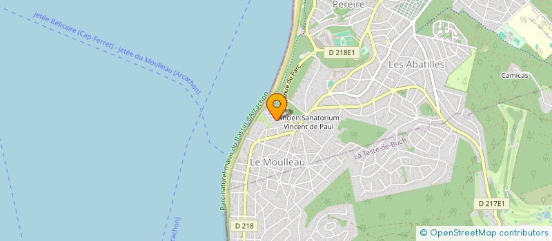 localisation de l'entreprise DKO INTERIEUR à ARCACHON