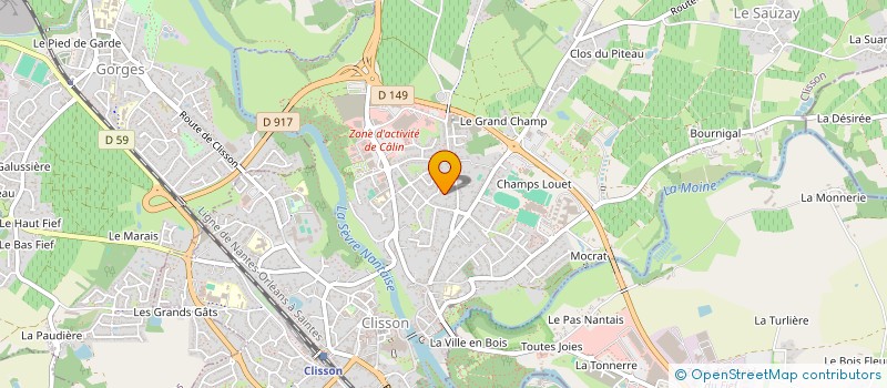 localisation de l'entreprise DKOUVRE à CLISSON