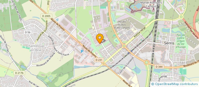 localisation de l'entreprise DKP SECURITE à MONTEVRAIN
