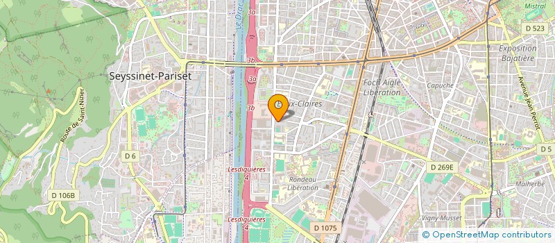 localisation de l'entreprise DKR ARCHITECTE à GRENOBLE