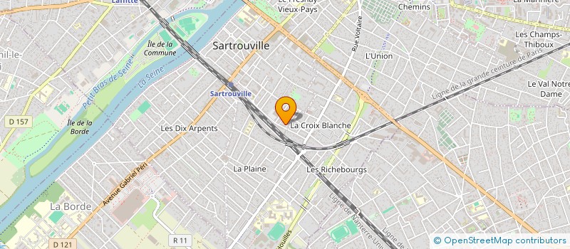 localisation de l'entreprise DKR VTC  SARTROUVILLE