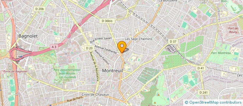 localisation de l'entreprise DKRP à MONTREUIL