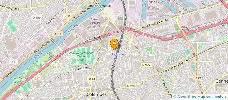 localisation de l'entreprise DKS NETTOYAGE & SERVICES à COLOMBES