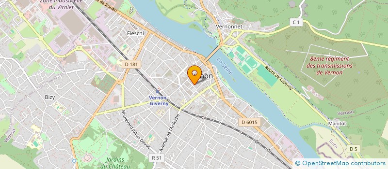 localisation de l'entreprise DKTEC à VERNON