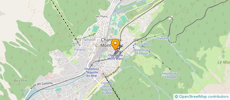 localisation de l'entreprise DL à CHAMONIX-MONT-BLANC