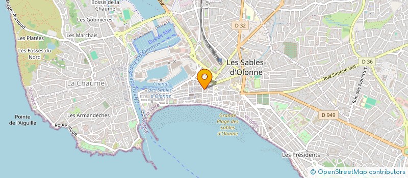 localisation de l'entreprise DL à LES SABLES D'OLONNE