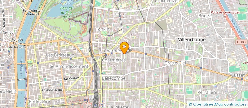 localisation de l'entreprise DL  VILLEURBANNE