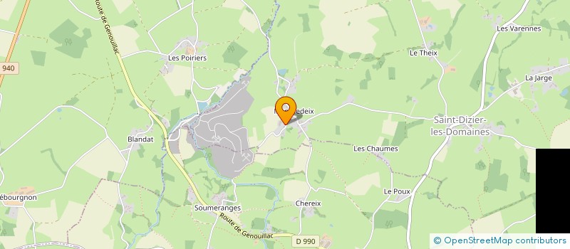 localisation de l'entreprise DL AUTO 23 à SAINT-DIZIER-LES-DOMAINES