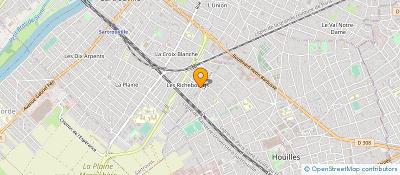 localisation de l'entreprise DL BATIMENT à SARTROUVILLE