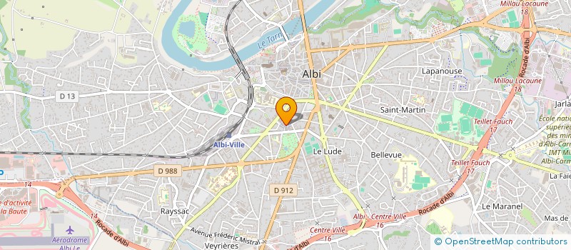 localisation de l'entreprise DL BRASSERIE à ALBI