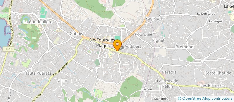 localisation de l'entreprise DL CASINI à SIX-FOURS-LES-PLAGES