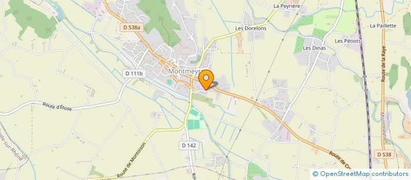 localisation de l'entreprise DL CLIM ET SERVICES à MONTMEYRAN