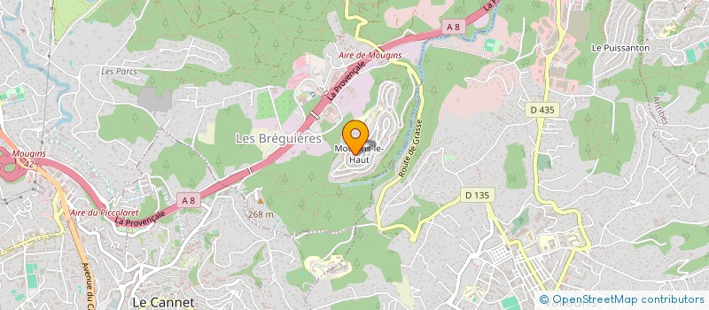 localisation de l'entreprise DL COIFFURE à MOUGINS