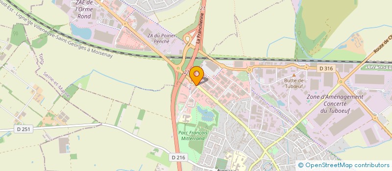 localisation de l'entreprise DL CONCEPT  BRIE-COMTE-ROBERT