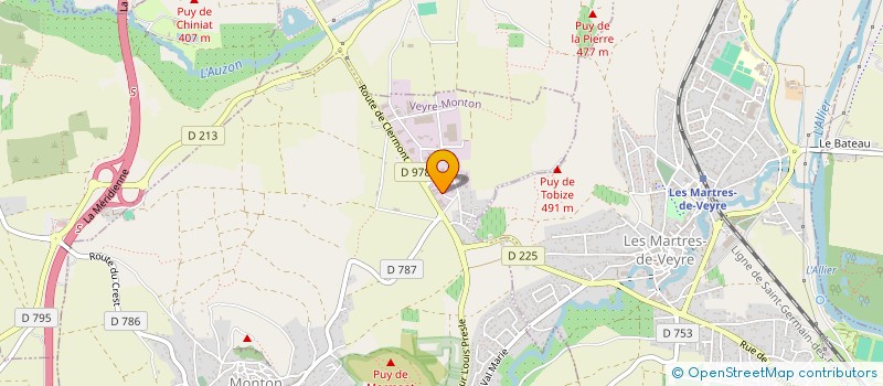 localisation de l'entreprise DL CONCEPT à VEYRE-MONTON