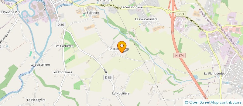 localisation de l'entreprise DL CONCEPT PAYSAGE  CONDE-SUR-VIRE