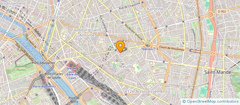 localisation de l'entreprise DL - CONSEIL ET PROJETS  PARIS 12