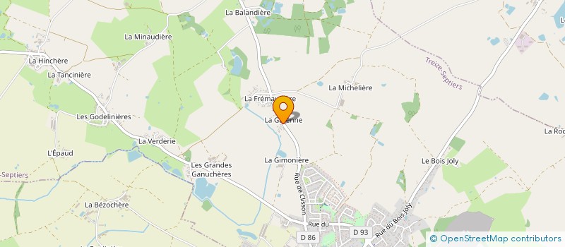 localisation de l'entreprise DL CONSEIL & PATRIMOINE  TREIZE-SEPTIERS