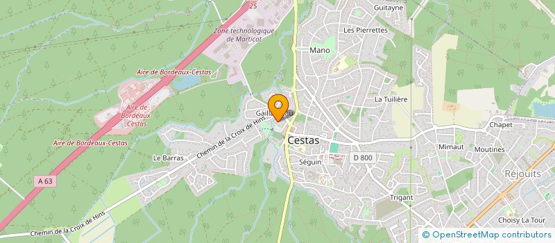 localisation de l'entreprise DL COURTAGE à CESTAS