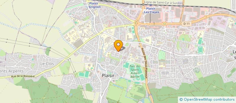 localisation de l'entreprise DL DESIGN  PLAISIR