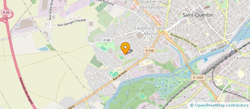 localisation de l'entreprise DL DEVELOPPEMENT à SAINT-QUENTIN