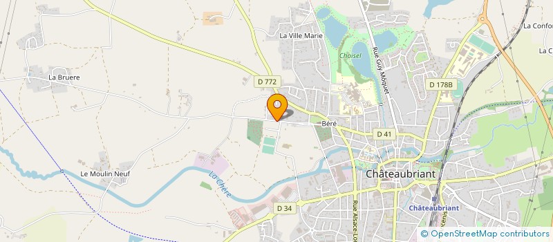 localisation de l'entreprise DL & EC à CHATEAUBRIANT