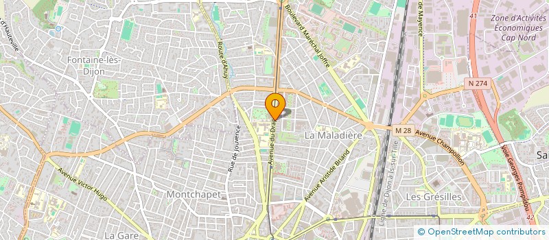 localisation de l'entreprise DL EK à DIJON